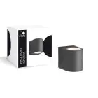 D'Lite Wall Light Vossem Aluminium Black | IP54 - Suitable For 1x GU10