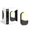 D'Lite Wall Light Atos ABS Black | IP54 - Suitable for 1x E27 