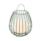 Nordlux Table Lamp Jim To-Go Portable Battery Metal Green 3W 300lm - 827 Extra Warm White | 3-Step Dimmable 