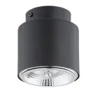 Emibig Ceiling Light Nano Steel Black | Suitable for 1x GU10 (AR111) - Max 12W