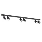Emibig Ceiling Light Flash Steel Black | Suitable for 6x GU10 - Max 8W