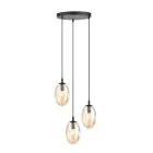 Emibig Pendant Astral Steel Black | Suitable for 3x E14 - Max 10W