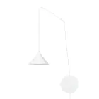 Emibig Pendant Abramo Steel White | Suitable for 1x E27 - Max 15W