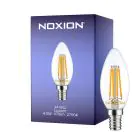 Noxion Lucent LED E14 Candle Filament Clear 4.5W 470lm - 827 Extra Warm White | Dimmable - Replaces 40W