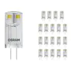 Multipack 20x Osram Performance LED Capsule G4 Clear 0.9W 100lm - 827 Extra Warm White | Replaces 10W