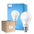 Multipack 6x Philips  CorePro LED Bulb E27 Pear Frosted 10W 1055lm - 827 Extra Warm White | Replaces 75W