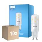Multipack 10x Philips CorePro LED Capsule G9 Frosted 2.7W 300lm - 827 Extra Warm White | Dimmable - Replaces 25W