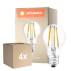 Multipack 4x Ledvance Classic LED E27 Pear Filament Clear 11W 1521lm - 827 Extra Warm White | Dimmable - Replaces 100W