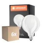Multipack 6x Ledvance LED Classic E27 Globe Frosted 11W 1521lm - 827 Extra Warm White | Dimmable - Replaces 100W