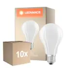 Multipack 10x Ledvance Classic LED E27 Pear Filament Frosted 17W 2452lm - 827 Extra Warm White | Replaces 150W