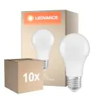 Multipack 10x Ledvance Classic LED E27 Pear Frosted 8.8W 806lm - 827 Extra Warm White | Daylight Sensor - Replaces 60W