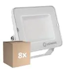 Multipack 8x Ledvance LED Floodlight Compact White 50W 5000lm 100D - 840 Cool White | IP65 - Symmetrical 