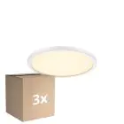 Multipack 3x Nordlux LED Ceiling Light Oja 24 White 11W 1250lm - 827 Extra Warm White
