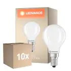 Multipack 10x Ledvance Classic LED E14 Ball Filament 5.9W 806lm - 827 Extra Warm White | Dimmable - Replaces 60W