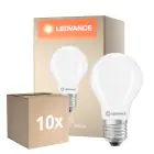 Multipack 10x Ledvance Classic LED E27 Pear Frosted 5.9W 806lm - 840 Cool White| Replaces 60W