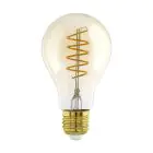 Eglo LED E27 Pear Amber Filament 7W 700lm - 820-830 Tunable White | Dimmable - Replaces 60W
